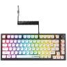 Klawiatura przewodowa Rampage Zenith Pro 8000Hz, Hall Effect, RGB, Gateron KS-20, czarna