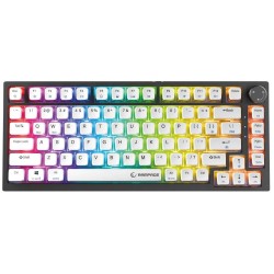 Klawiatura przewodowa Rampage Zenith Pro 8000Hz, Hall Effect, RGB, Gateron KS-20, czarna