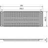 Adapter montażowy RACK 10" 2U z otworowaniem prosty ATTE ADD-RACK10-2U1
