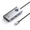 Hub USB Orico 5Gbps, USB-A, 2xUSB-A 2.0, PD60W, HDMI 4K@30Hz, szary