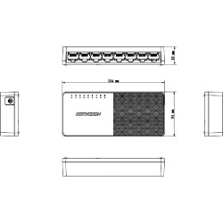 Switch Hikvision DS-3E0508D-O