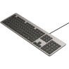 Klawiatura przewodowa Unitek SlimTap USB-A, szara