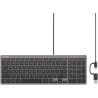 Klawiatura przewodowa Unitek SlimTap USB-C/USB-A
