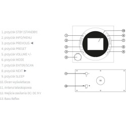 Radio Ferguson Regent DAB+ 151 / Bluetooth (Czarny)