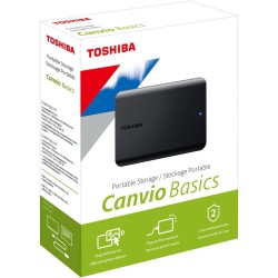 Dysk Zewnętrzny TOSHIBA CANVIO BASICS 2.5inch 2TB External HDD USB 3.2 Gen 1 black