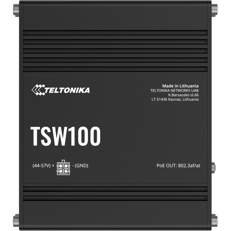Teltonika TSW100 switch przemysłowy PoE (TSW100010000) Teltonika TSW100 switch przemysłowy PoE (TSW100010000)