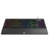 Klawiatura przewodowa Rampage Simula RGB Makro czarna z podstawką