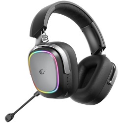 Słuchawki Rampage RETSU Słuchawki bezprzewodowe nauszne BT 2.4G RGB czarne