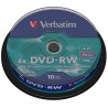 Płyty DVD-RW Verbatim SERL spindle (10szt)