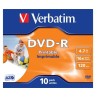 Płyty DVD-R Verbatim AZO Printable jewel box (10szt)