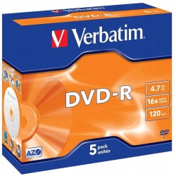 Płyty DVD-R Verbatim AZO (5szt)