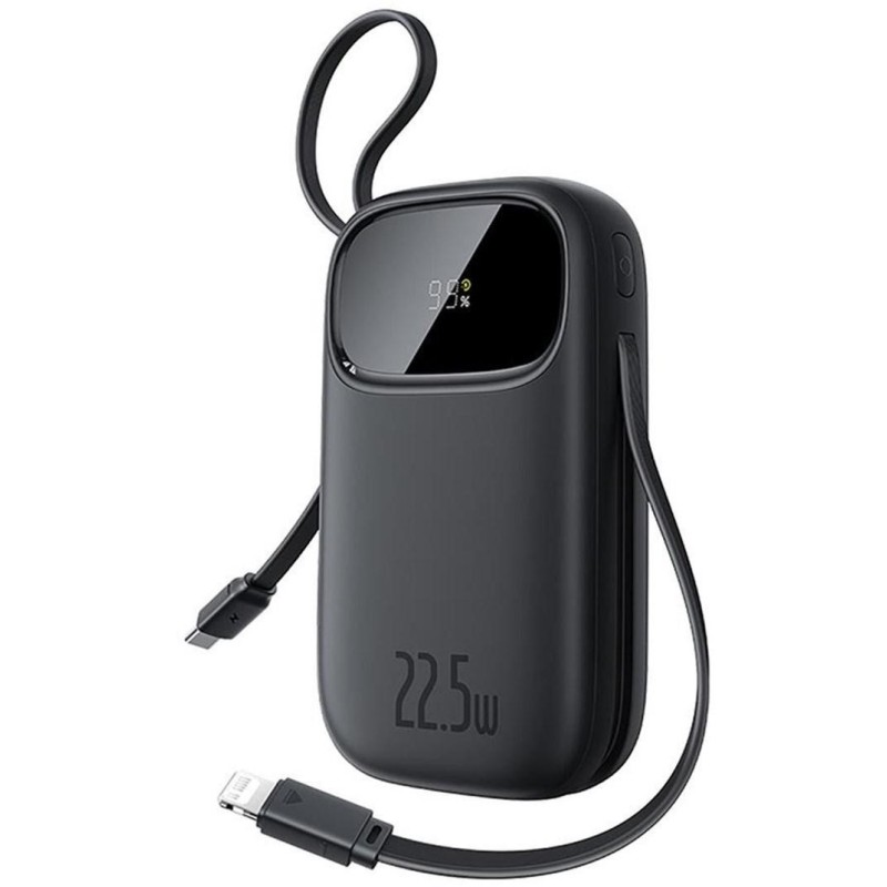 Powerbank Baseus EnerFill FC31 QPow3 20000 mAh 22,5 W PD 3.0 QC 3.0 czarny + kabel USB-C i Lighthing