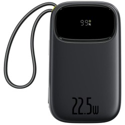 Powerbank Baseus EnerFill FC31 QPow3 20000 mAh 22,5 W PD 3.0 QC 3.0 czarny + kabel USB-C i Lighthing