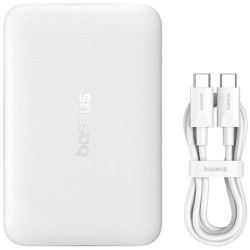 Powerbank Baseus EnerFill FM11 Ultra-Mini 10000 mAh 22,5 W PD 3.0 QC 3.0 biały MagSafe + kabel USB-C