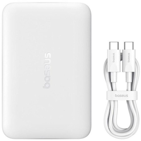 Powerbank Baseus EnerFill FM11 Ultra-Mini 10000 mAh 22,5 W PD 3.0 QC 3.0 biały MagSafe + kabel USB-C