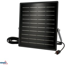 NAŚWIETLACZ SOLARNY LED BEMKO SOLPAR 10W 1500LM 3000/4000K IP65 CZARNY CZ. PIR
