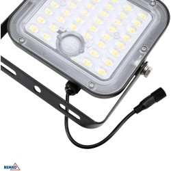 NAŚWIETLACZ SOLARNY LED BEMKO SOLPAR 10W 1500LM 3000/4000K IP65 CZARNY CZ. PIR