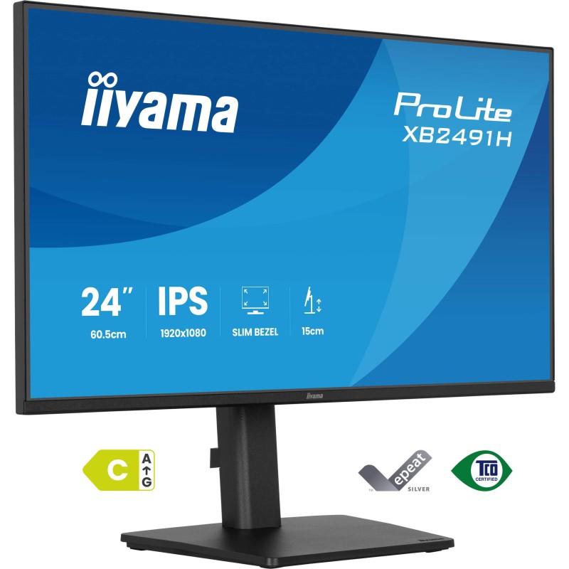 Monitor LED IIYAMA XB2491H-B1 HDMI DisplayPort IPS 120HZ 1ms HAS PIVOT