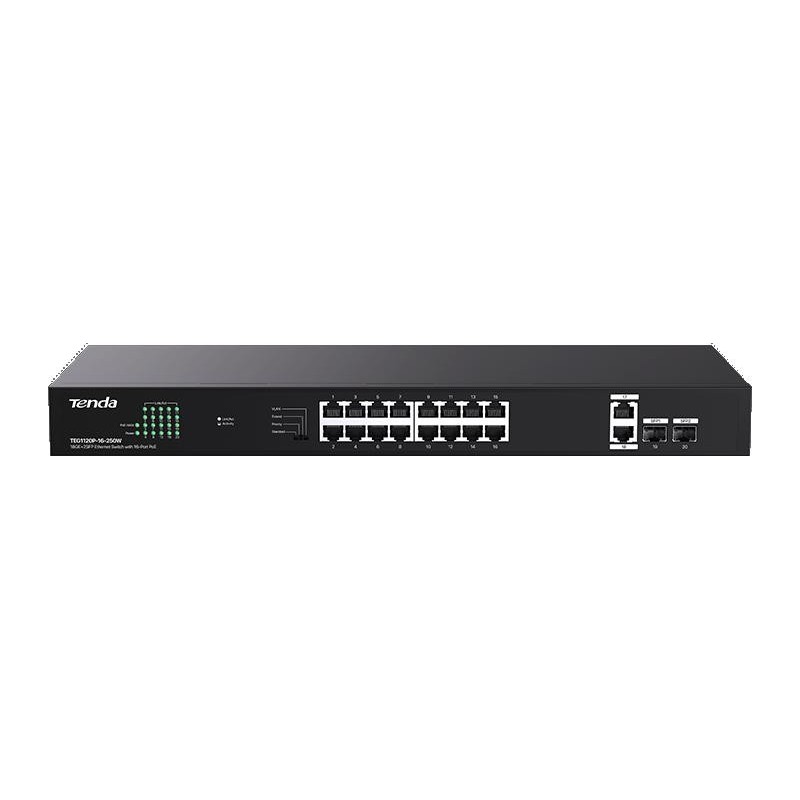 SWITCH POE TENDA TEG1120P-16-250W