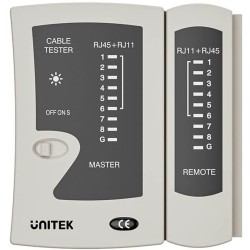 Unitek Tester kabli sieciowych RJ45/RJ11