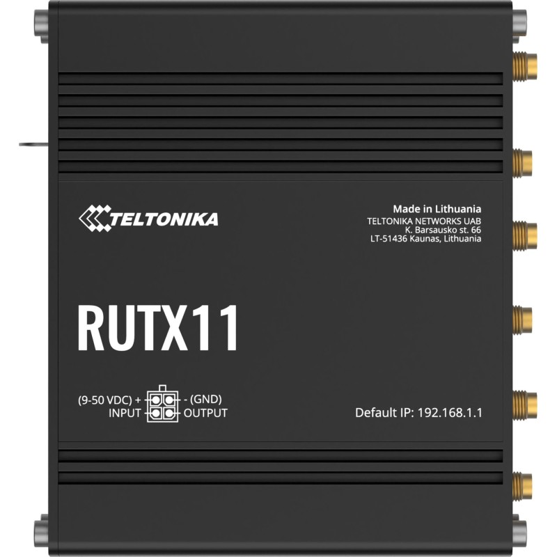 Teltonika RUTX11 router przemysłowy 4G / LTE (RUTX1120B200)