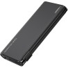 Powerbank Veger 25000 mAh 130 W PD QC 3.0 USB-A USB-C czarny z kablami USB-C i Lightning