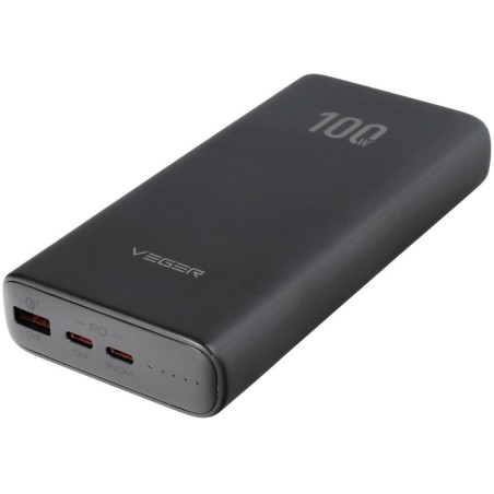 Powerbank Veger 20000 mAh 100 W PD QC 3.0 USB-A 2x USB-C czarny