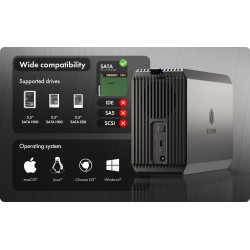 Obudowa dysku IcyBox IB-RD3720-CU3 RAID 2x2,5/3,5 SATA HDD
