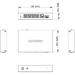 Switch Hikvision DS-3E1506P-EI/M-4P1T1F(O-STD)