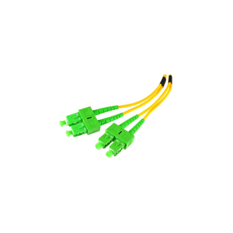 PATCHCORD ŚWIATŁOWODOWY SM DUPLEX 9/125, SC/APC-SC/APC 1m