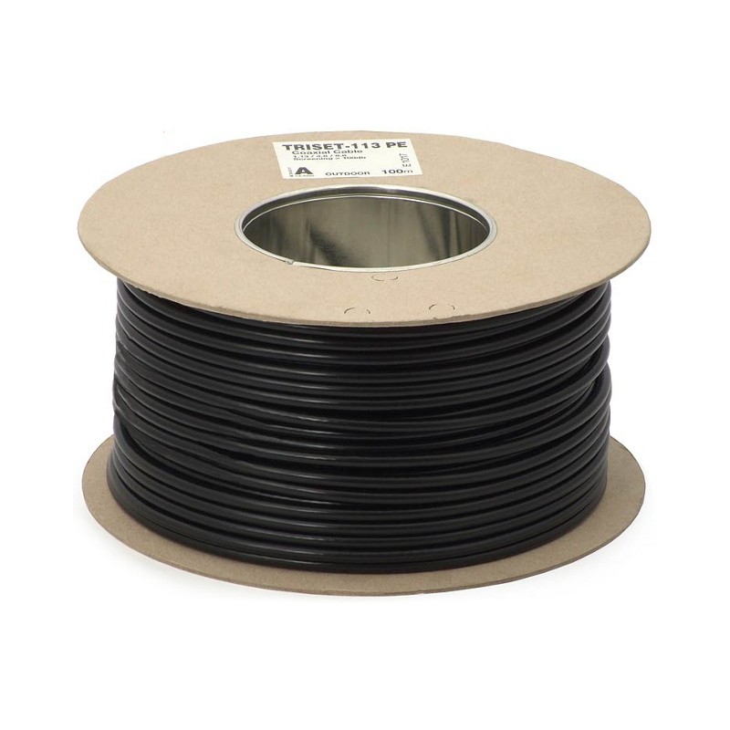 PRZEWÓD KONCENTRYCZNY TRISET-113 75 Om PE+żel Fca klasa A 1,13/4,8/6,8 100 dB - rolka 100m