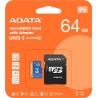 Adata karta microSD Premier 64GB UHS1/CL10/A1+adapter