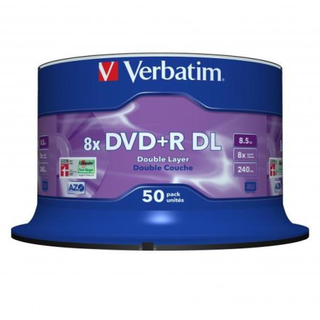 Płyty DVD+R DL Verbatim HP spindle (50szt)