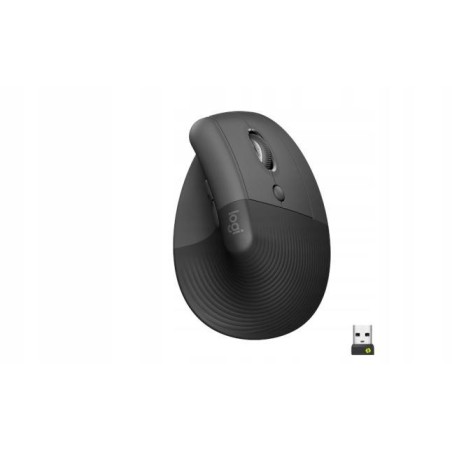 Mysz bezprzewodowa Logitech LIFT Graphite szara, 4000DPI