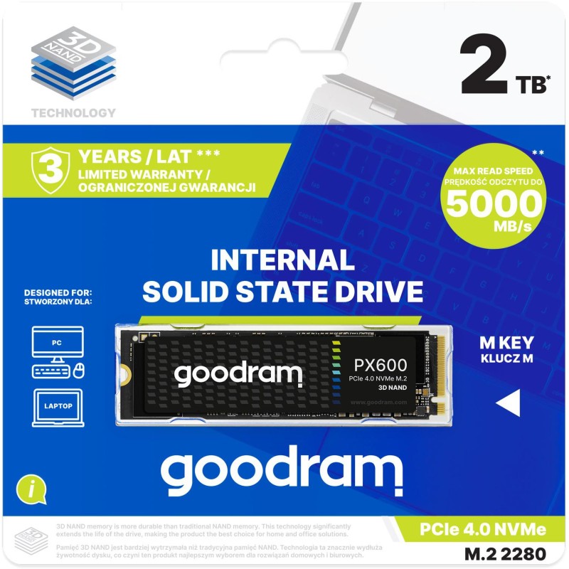 GOODRAM Dysk SSD PX600 2TB M.2 PCIe 4x4 NVMe 2280