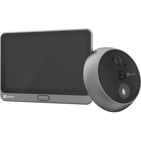 Wizjer do drzwi Ezviz CP4 4MP Wi-Fi srebrny