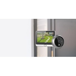 Wizjer do drzwi Ezviz CP4 4MP Wi-Fi srebrny