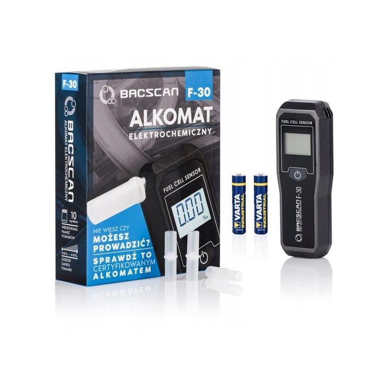 Alkomat BACscan F-30 elektrochemiczny. Kalibracja 24mc - 10 lat gwarancji. Alkomat BACscan F-30 elektrochemiczny. Kalibracja 24mc - 10 lat gwarancji.