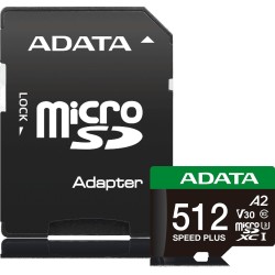 Adata Karta pamięci microSD Speed Plus 512GB UHS1 U3 V30 A2 180/160 MB/s