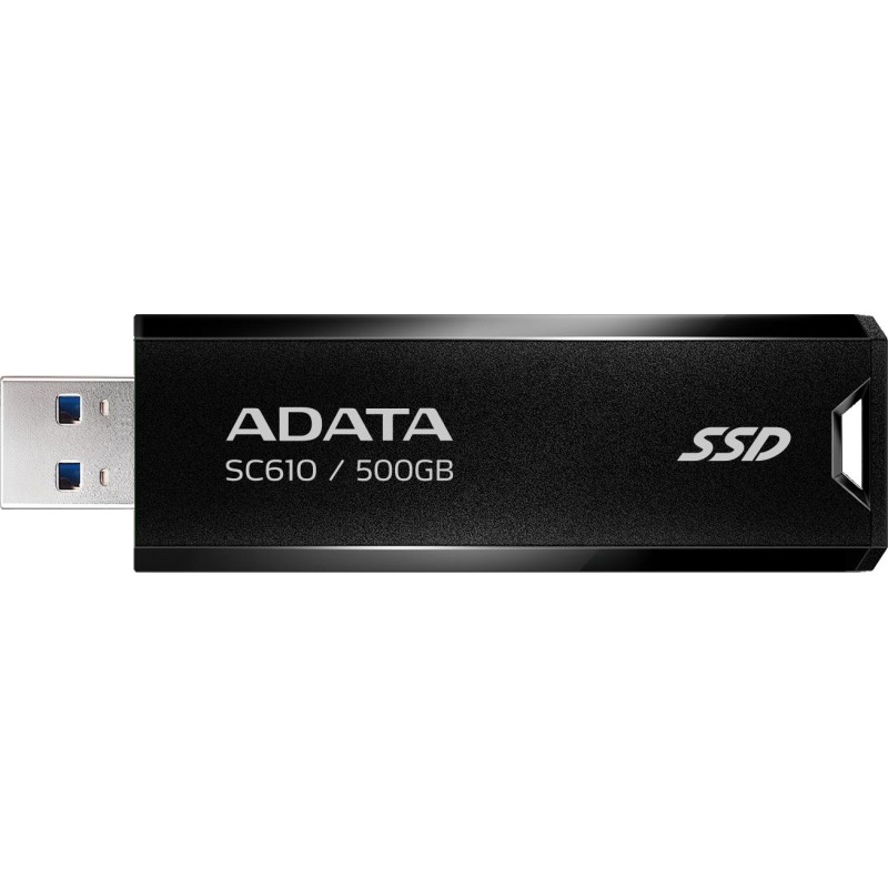 Dysk zewnętrzny SSD Adata SC610 500GB USB3.2A czarny Dysk zewnętrzny SSD Adata SC610 500GB USB3.2A czarny