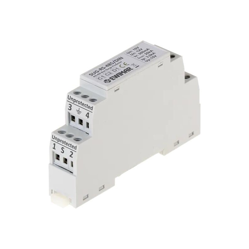 Zabezpieczenie przeciwprzepięciowe do RS-485 EWIMAR SUG-RS485/DIN