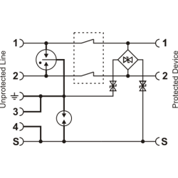 Zabezpieczenie przeciwprzepięciowe do RS-485 EWIMAR SUG-RS485/DIN