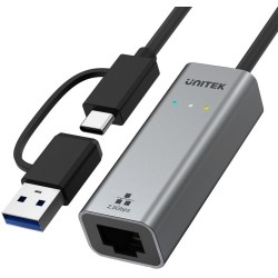 Adapter Unitek U1313C USB-A/C na RJ45 2.5G Ethernet