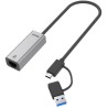 Adapter Unitek U1313C USB-A/C na RJ45 2.5G Ethernet