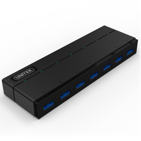 Adapter Unitek Y-3184 HUB 7xUSB 3.0 z zasilaczem i BC 1.2