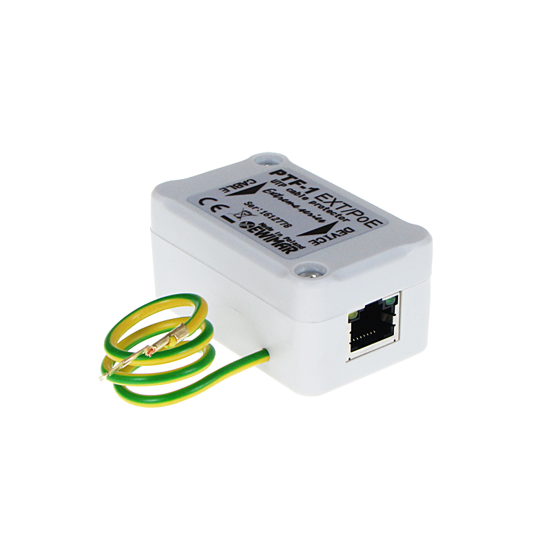 Zabezpieczenie przeciwprzepięciowe 1-kanałowe do kamer IP serii EXTREME EWIMAR PTF-51-EXT/PoE