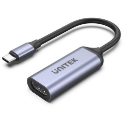 Unitek Adapter USB-C na HDMI 2.1 (8K 60Hz) szary 15cm V1416B
