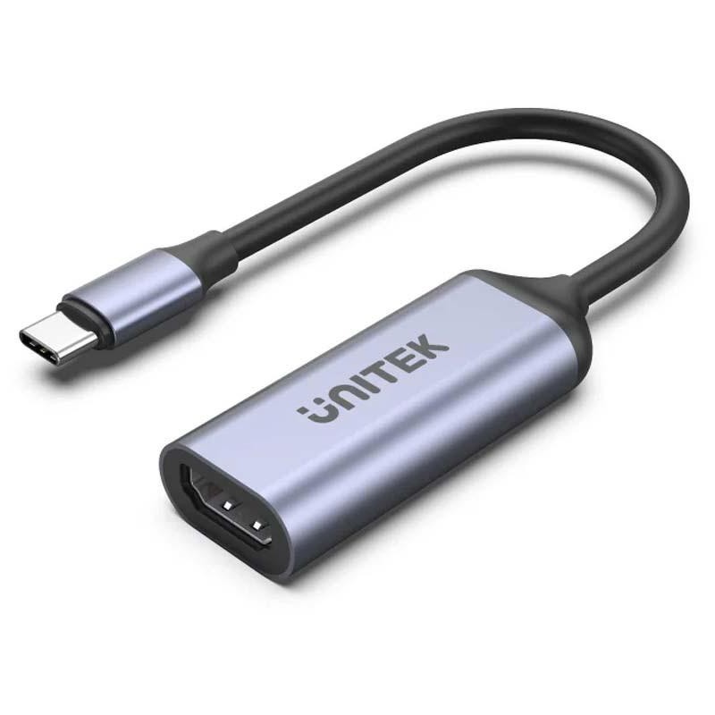 Unitek Adapter USB-C na HDMI 2.1 (8K 60Hz) szary 15cm V1416B