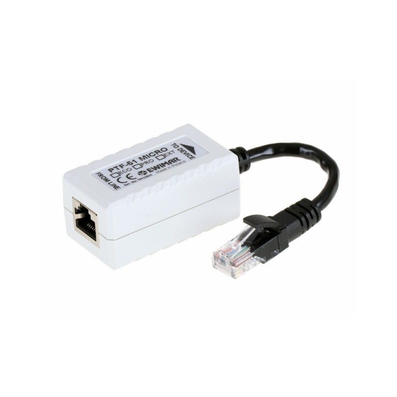 Zabezpieczenie przeciwprzepięciowe 1-kanałowe do kamer IP serii EXTREME EWIMAR PTF-51-EXT/PoE/Micro v2