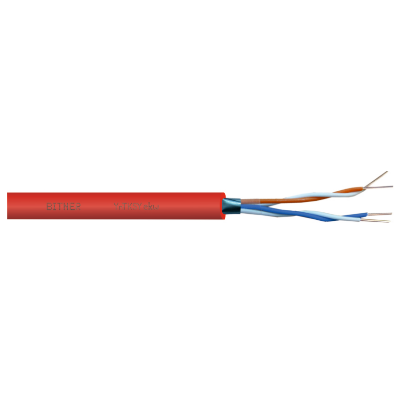 KABEL SYGNALIZACJI PPOŻ BITNER YnTKSYekw 1x2x0,8 - 100m KABEL SYGNALIZACJI PPOŻ BITNER YnTKSYekw 1x2x0,8 - 100m